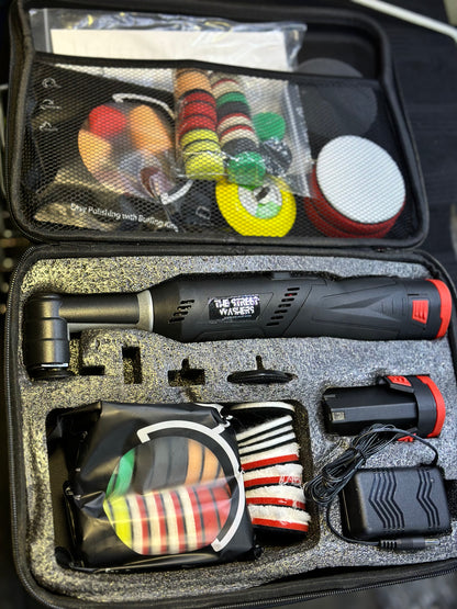 Mini-polisseuse sans fil 12V orbitale & rotative avec 76 accessoires