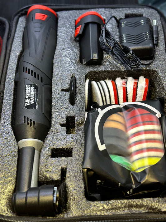 Mini Polisseuse Orbitale & Rotative sans fil + 76 accessoires